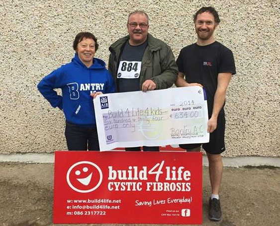 Lovely event for Build4life4kids in Blarney Castle.....well done Niamh Aherne. Presented funds from mealagh valley 10mile to joe brown of build4life. — with build4life4kids and Bantry AthleticClub.